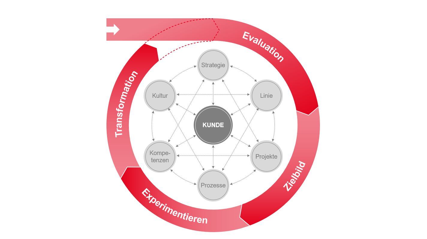 PMCC Grafik zum agilen Transformationsprozess