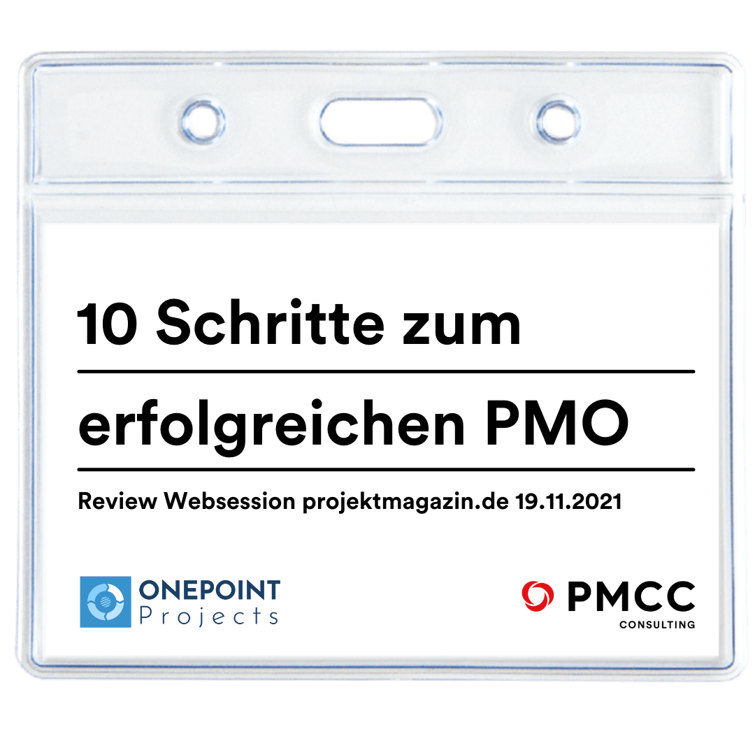 PMCC Webinar projektmagazin PMO-Project Management Office -