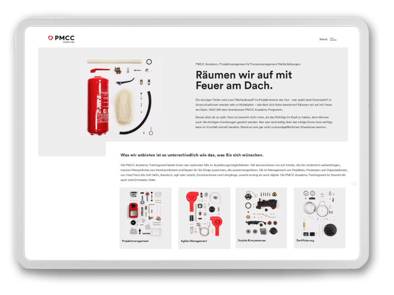 PMCC-Vorteile Offene Schulungen PMCC-Vorteile Offene Schulungen