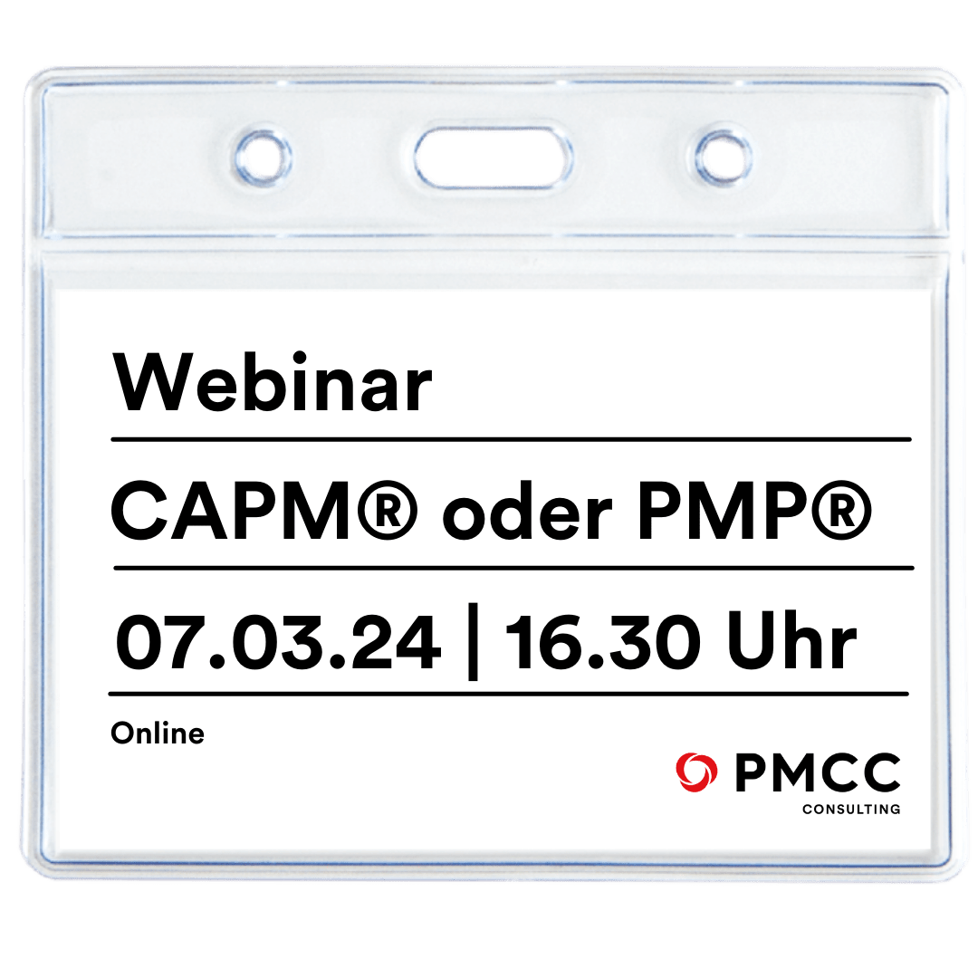 Webinar CAPM oder PMP - was passt zu mir?