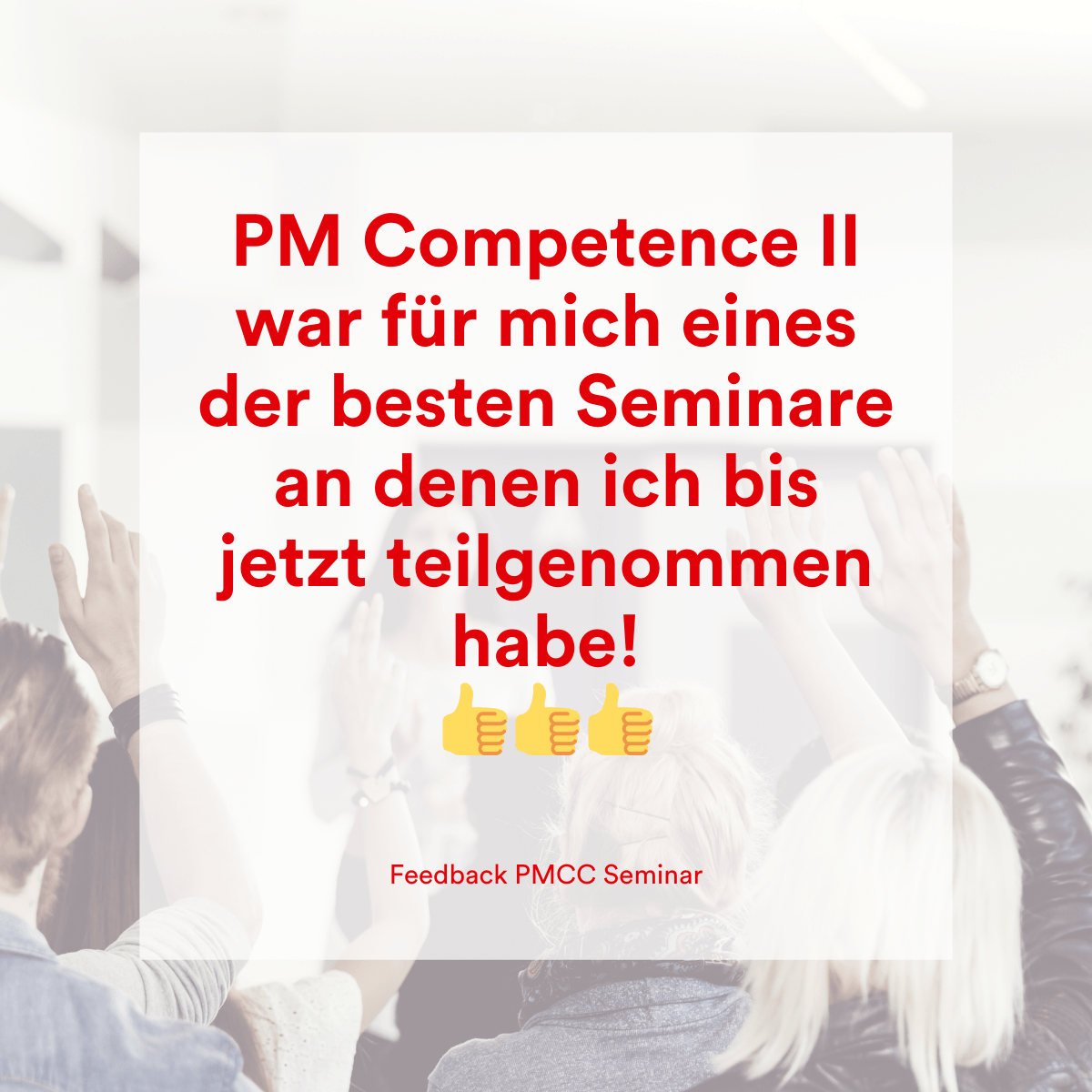 PMCC Seminarfeedback Projektmanagement Prozesse