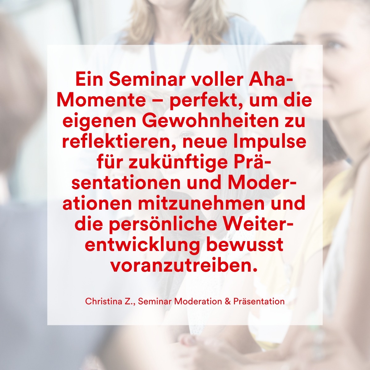 Feedback Seminar Moderation & Präsentation 2025